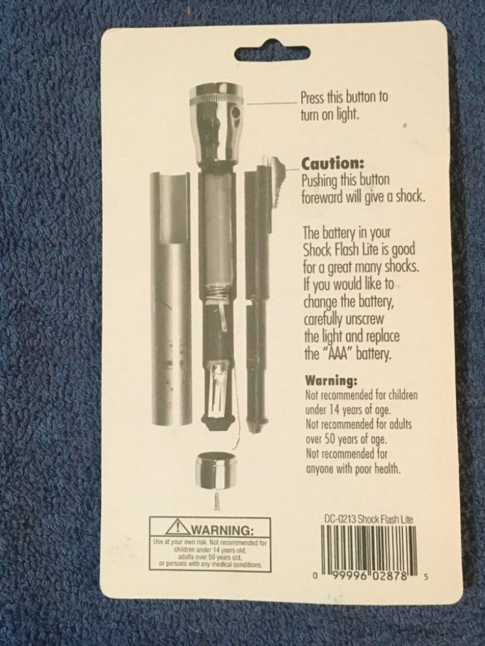 Shock Flashlight Joke Item Random Color Shipped - Picture 6 of 7